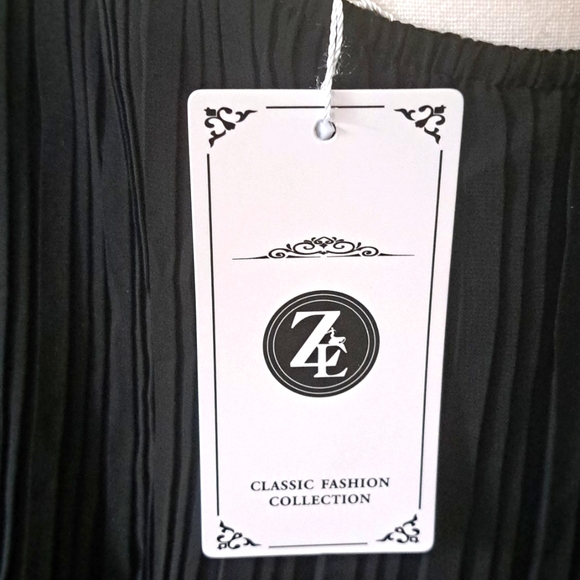 ZESICA Sleeveless Mini Boho One Shoulder Ruffle Tiered Chiffon Flowy  A Line XL - Picture 9 of 10